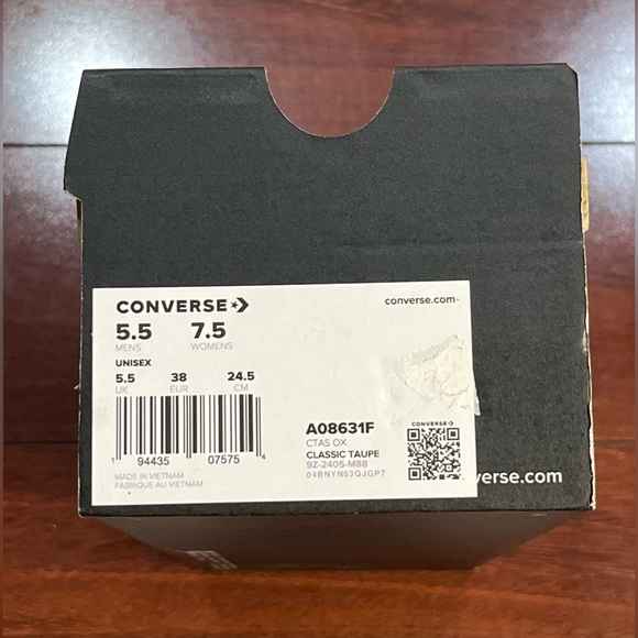 Converse CTAS OX Low Top Womens 7.5 Classic Taupe Canvas Sneaker Shoe A08631F - Picture 16 of 16